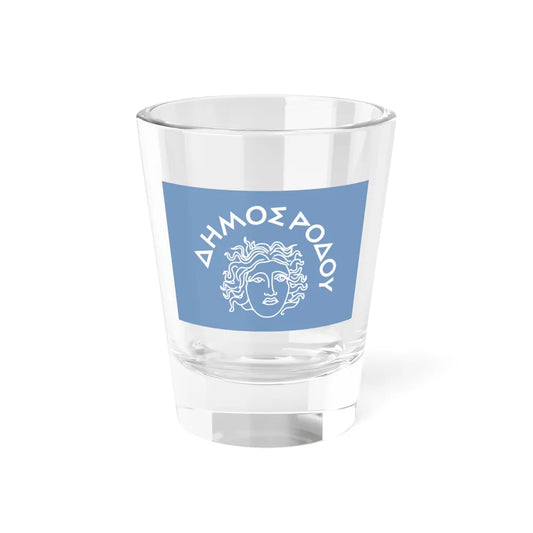 Flag of Rhodes Island Greece - Shot Glass 1.5oz 1.5oz - Go Mug Yourself
