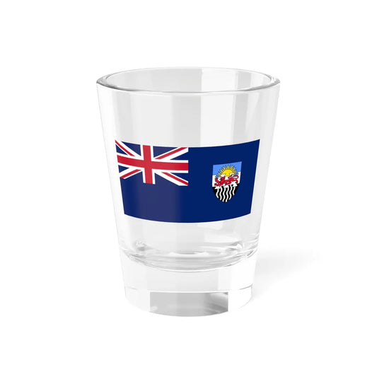 Flag of Rhodesia and Nyasaland 1953-1963 (United Kingdom) Shot Glass 1.5oz 1.5oz - Go Mug Yourself
