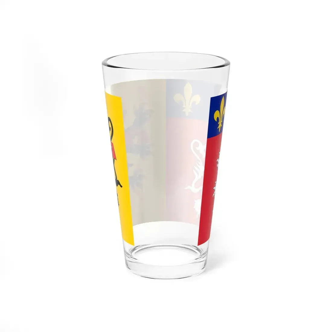 Flag of Rhone (France) Pint Glass 16oz - Go Mug Yourself