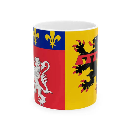 Flag of Rhone (France) White Coffee Mug 11oz - Go Mug Yourself