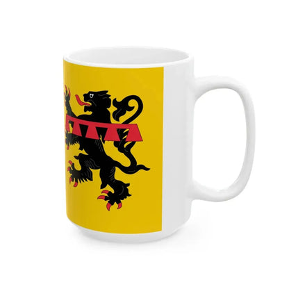 Flag of Rhone (France) White Coffee Mug - Go Mug Yourself