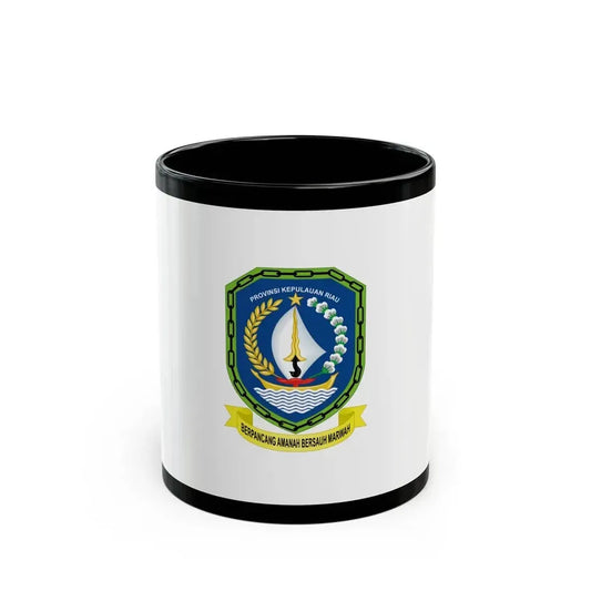 Flag of Riau Islands Indonesia - Black Coffee Mug 11oz - Go Mug Yourself