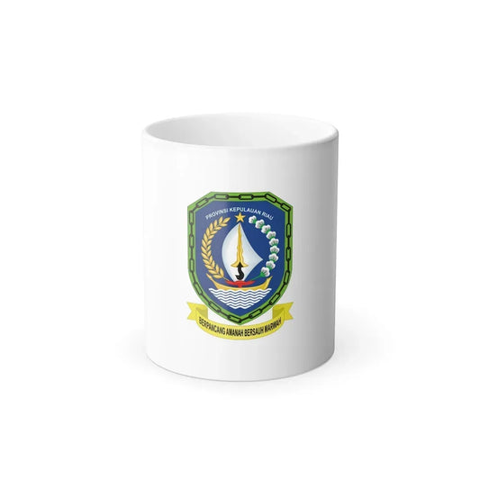 Flag of Riau Islands Indonesia - Color Changing Coffee Mug 11oz - Go Mug Yourself