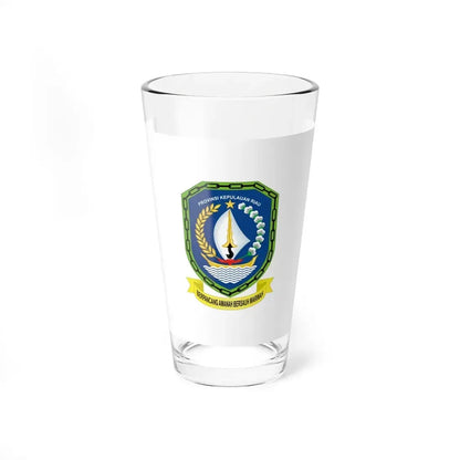 Flag of Riau Islands Indonesia - Pint Glass 16oz 16oz - Go Mug Yourself