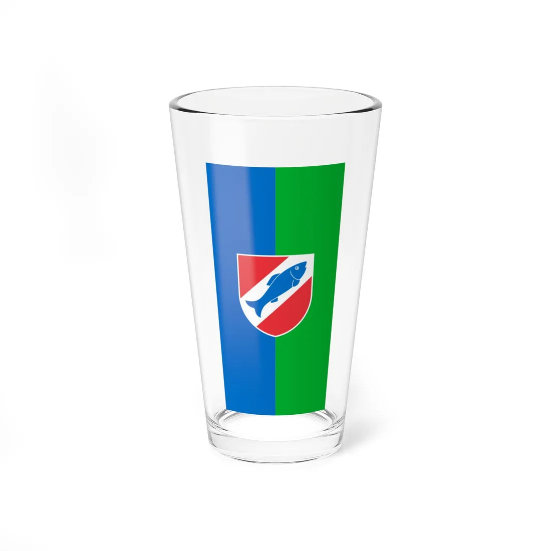 Flag of Ribnica vertical (Slovenia) Pint Glass 16oz 16oz - Go Mug Yourself