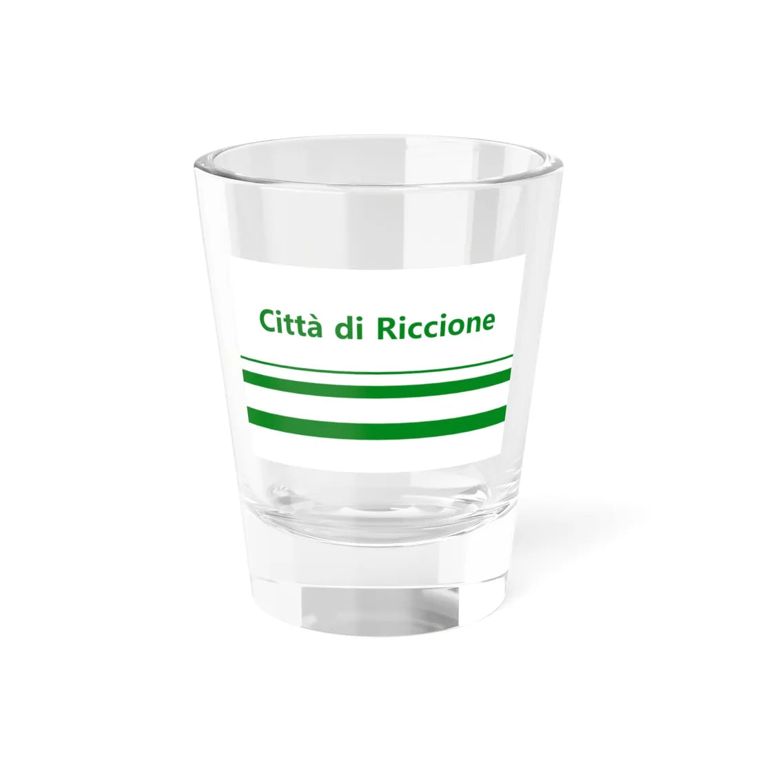 Flag of Riccione Variant (Italy) Shot Glass 1.5oz 1.5oz - Go Mug Yourself