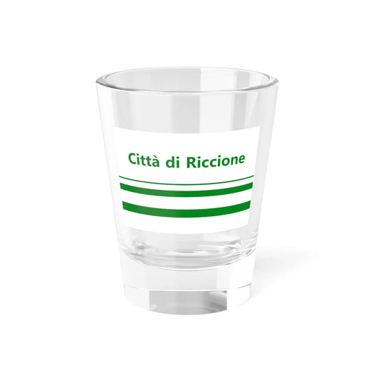 Flag of Riccione Variant (Italy) Shot Glass 1.5oz 1.5oz - Go Mug Yourself
