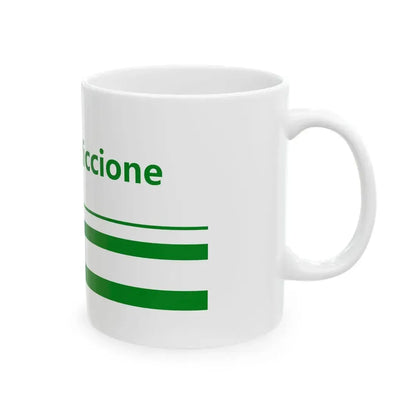Flag of Riccione Variant (Italy) White Coffee Mug - Go Mug Yourself