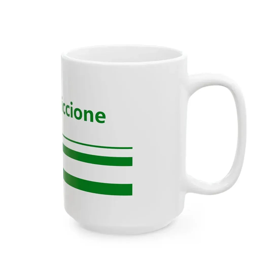 Flag of Riccione Variant (Italy) White Coffee Mug - Go Mug Yourself