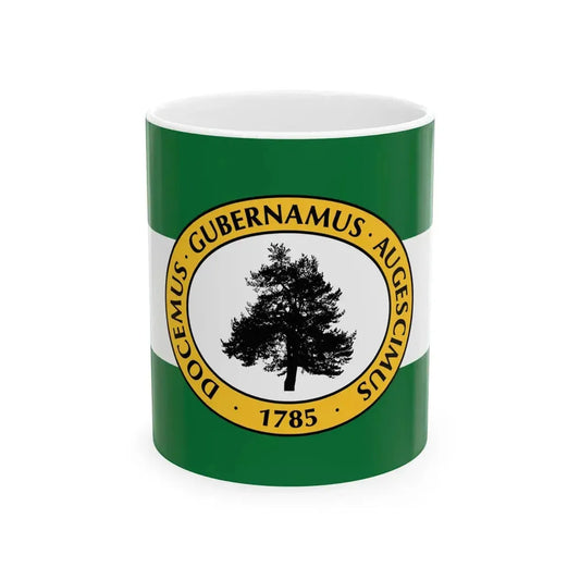 Flag of Richland County South Carolina (United States) White Coffee Mug 11oz - Go Mug Yourself