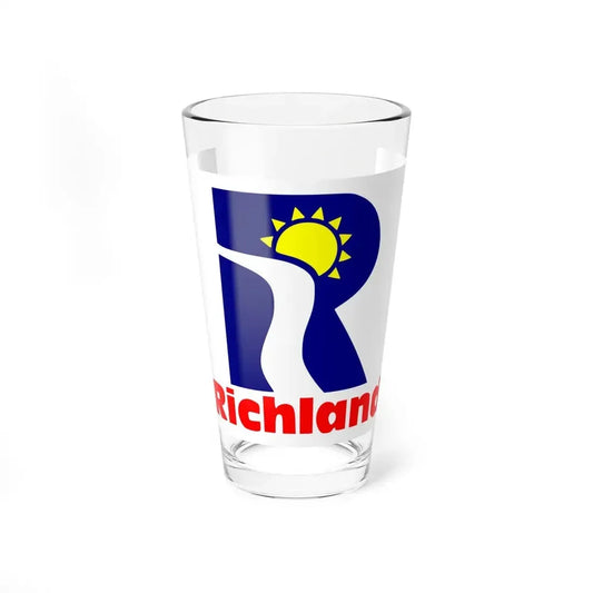 Flag of Richland, Washington - Pint Glass 16oz 16oz - Go Mug Yourself