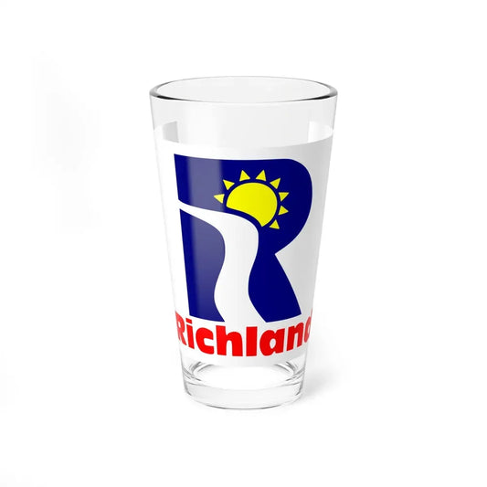 Flag of Richland, Washington - Pint Glass 16oz 16oz - Go Mug Yourself