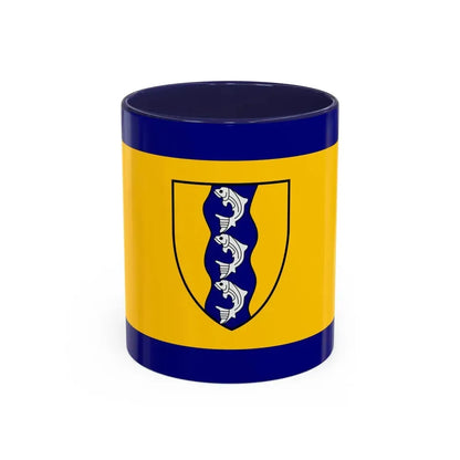 Flag of Richmond British Columbia Canada - Accent Coffee Mug 11oz Navy - Go Mug Yourself