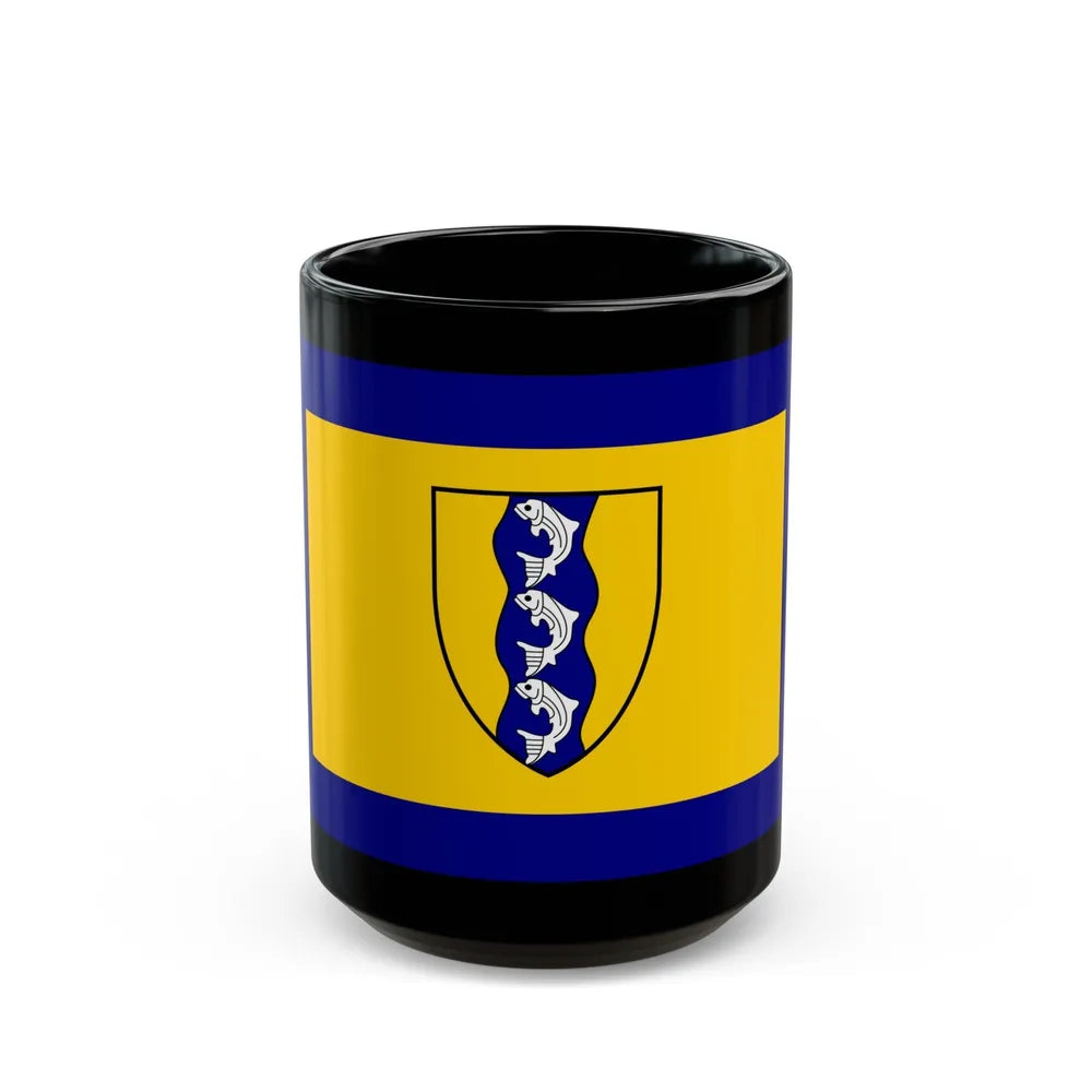 Flag of Richmond British Columbia Canada - Black Coffee Mug-15oz-Go Mug Yourself