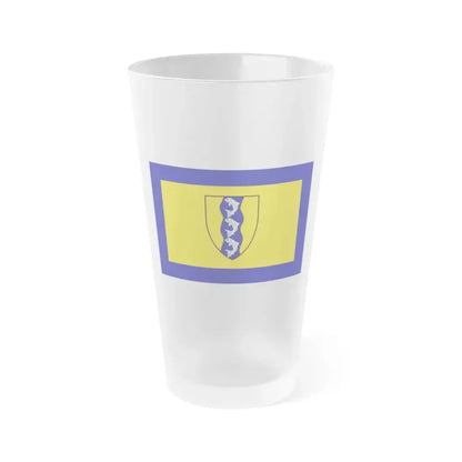 Flag of Richmond British Columbia Canada - Frosted Pint Glass 16oz 16oz Frosted - Go Mug Yourself