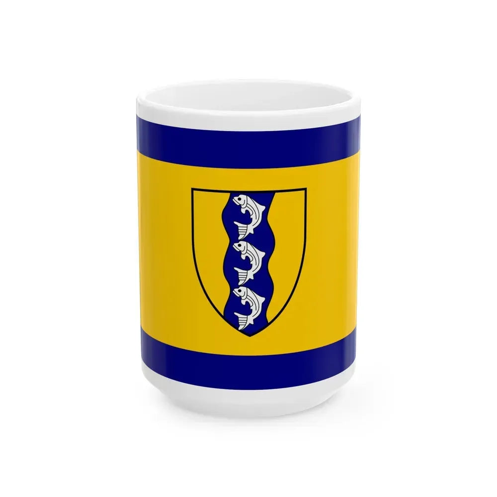 Flag of Richmond British Columbia Canada - White Coffee Mug 15oz - Go Mug Yourself