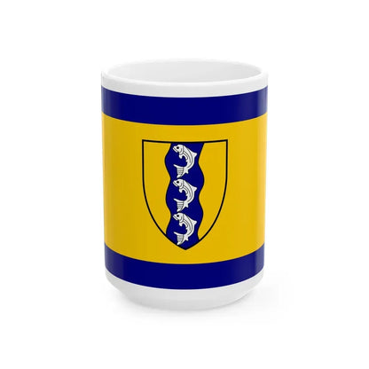 Flag of Richmond British Columbia Canada - White Coffee Mug 15oz - Go Mug Yourself