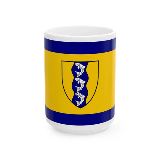 Flag of Richmond British Columbia Canada - White Coffee Mug 15oz - Go Mug Yourself
