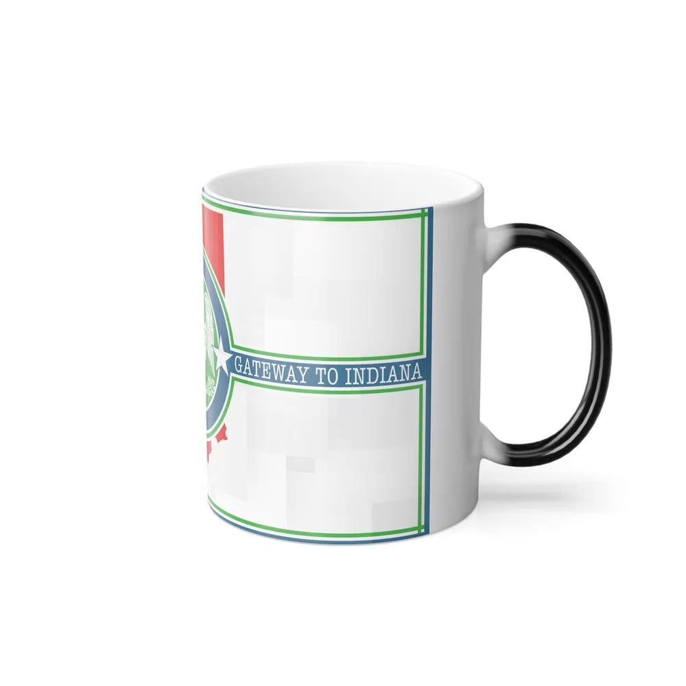 Flag of Richmond, Indiana - Color Changing Coffee Mug-Go Mug Yourself