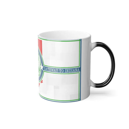 Flag of Richmond, Indiana - Color Changing Coffee Mug-Go Mug Yourself