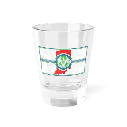 Flag of Richmond Indiana (India) Shot Glass 1.5oz 1.5oz - Go Mug Yourself