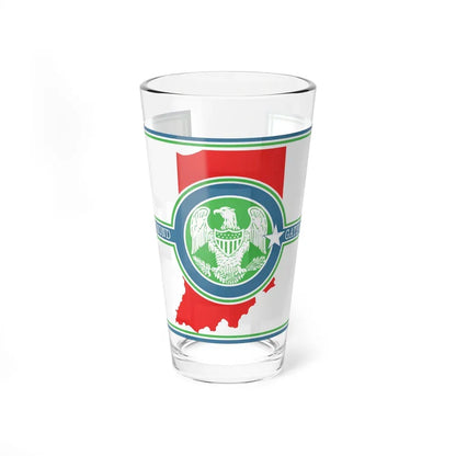 Flag of Richmond, Indiana - Pint Glass 16oz 16oz - Go Mug Yourself