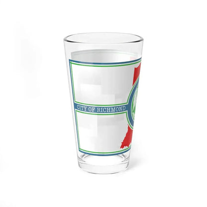 Flag of Richmond, Indiana - Pint Glass 16oz - Go Mug Yourself
