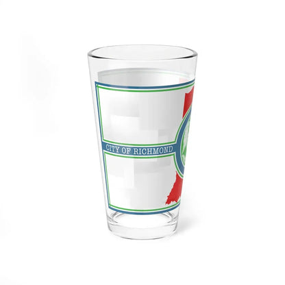 Flag of Richmond, Indiana - Pint Glass 16oz - Go Mug Yourself