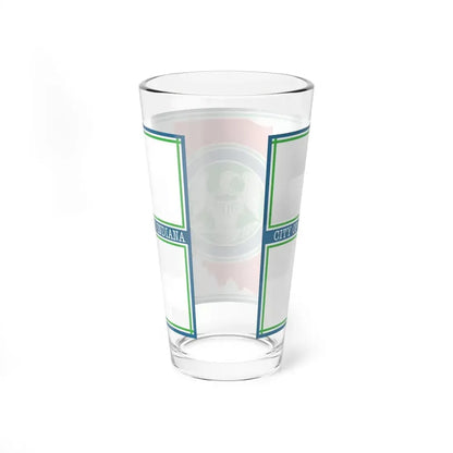 Flag of Richmond, Indiana - Pint Glass 16oz - Go Mug Yourself