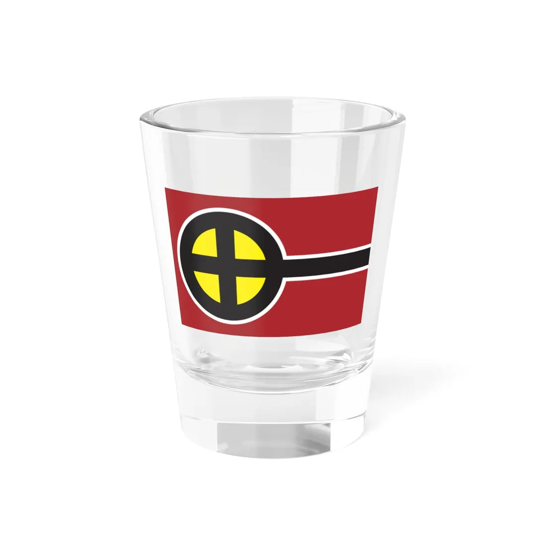 Flag of Ridala Parish (Estonia) Shot Glass 1.5oz 1.5oz - Go Mug Yourself