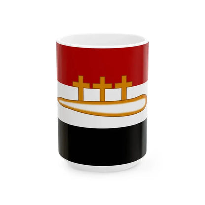 Flag of Rigas Feraios (Greece) White Coffee Mug 15oz - Go Mug Yourself