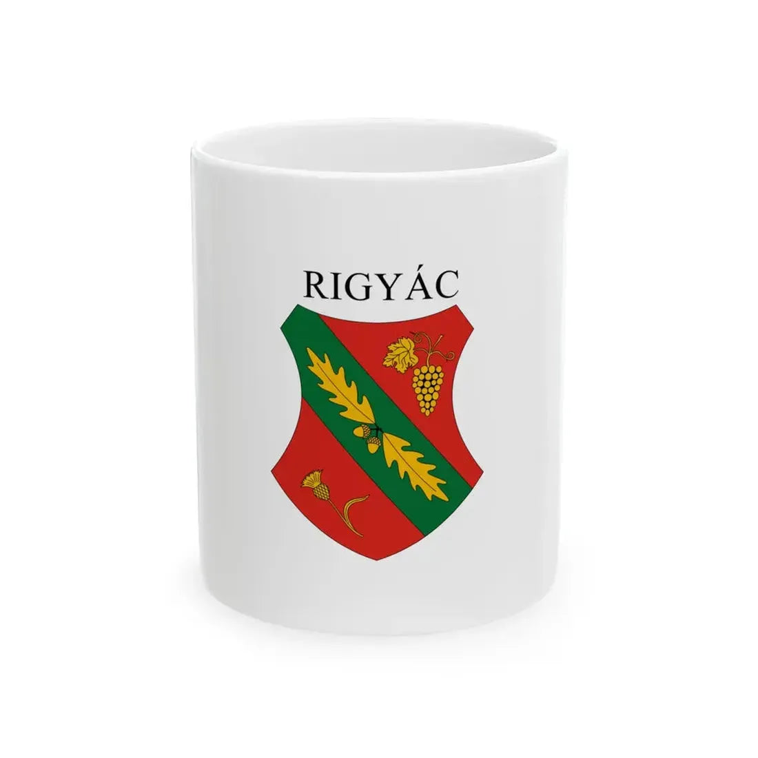 Flag of Rigyac (Hungary) White Coffee Mug 11oz - Go Mug Yourself