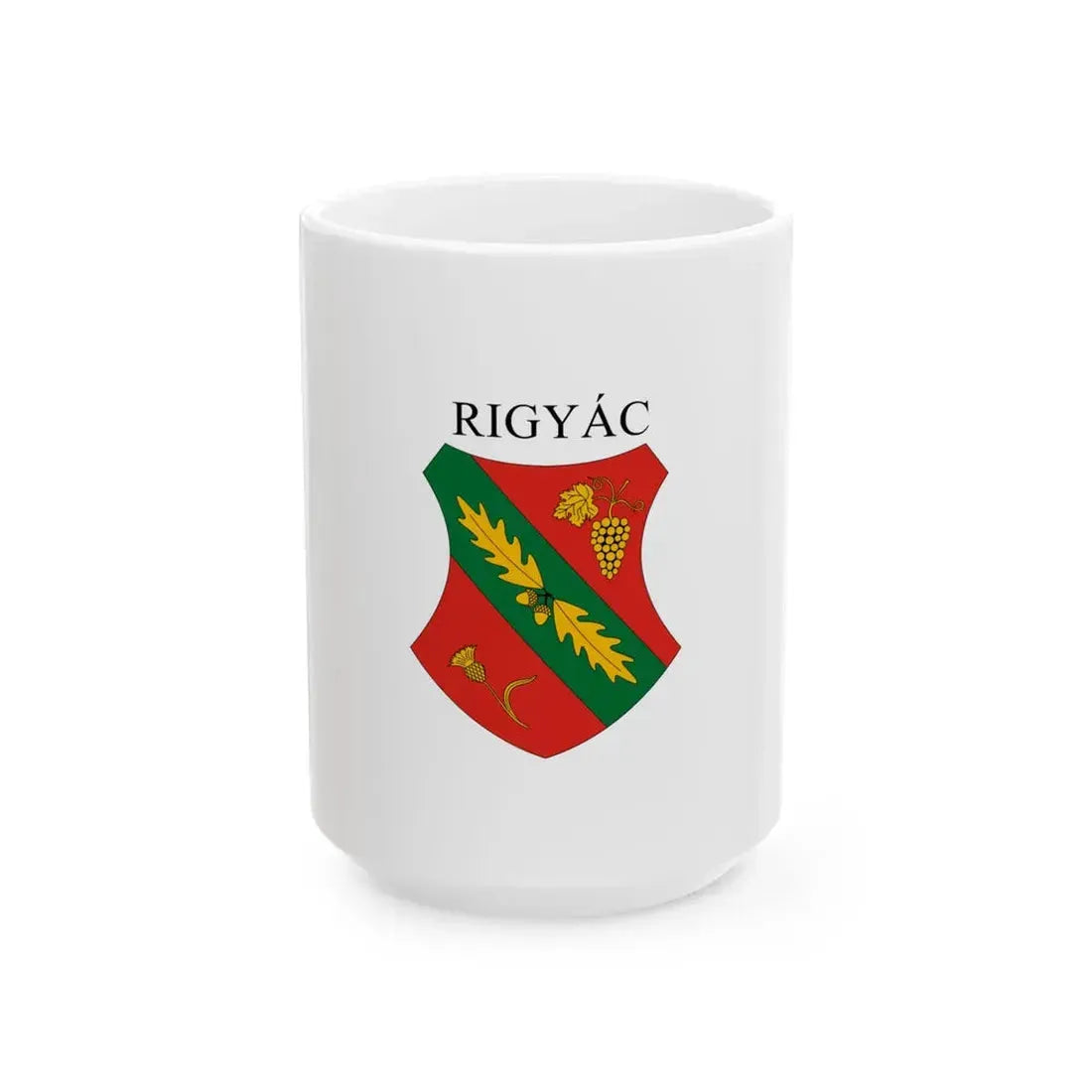 Flag of Rigyac (Hungary) White Coffee Mug 15oz - Go Mug Yourself