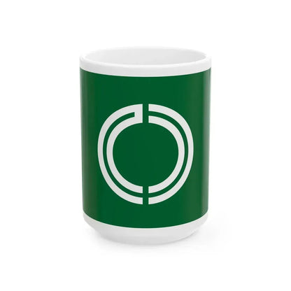 Flag of Rikubetsu Hokkaido (Japan) White Coffee Mug 15oz - Go Mug Yourself