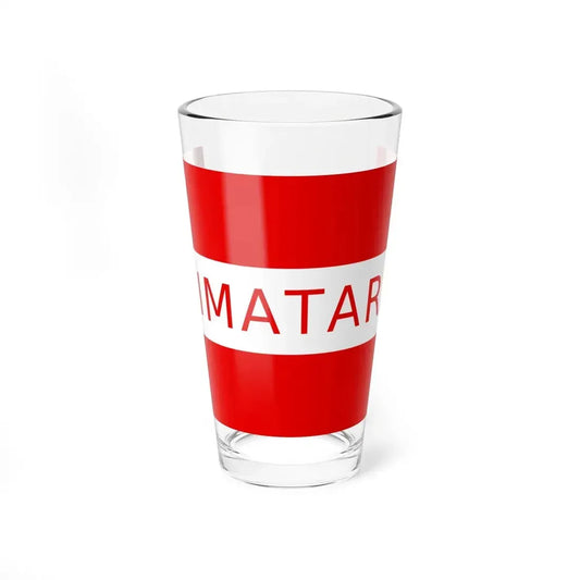 Flag of Rimatara (France) Pint Glass 16oz 16oz - Go Mug Yourself