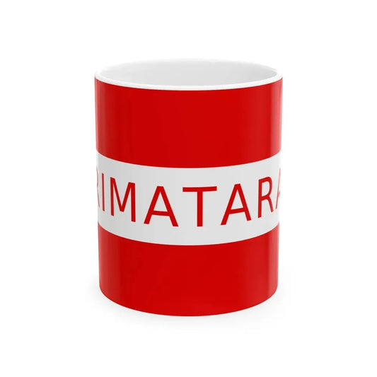 Flag of Rimatara (France) White Coffee Mug 11oz - Go Mug Yourself