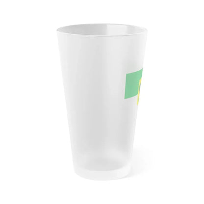 Flag of Rio Grande do Norte Brazil - Frosted Pint Glass 16oz - Go Mug Yourself