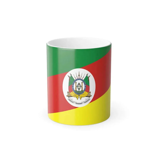 Flag of Rio Grande do Sul Brazil - Color Changing Coffee Mug 11oz - Go Mug Yourself