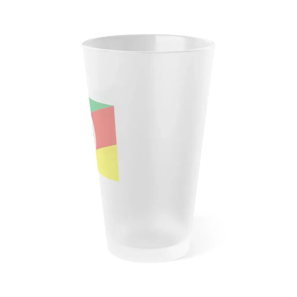 Flag of Rio Grande do Sul Brazil - Frosted Pint Glass 16oz - Go Mug Yourself