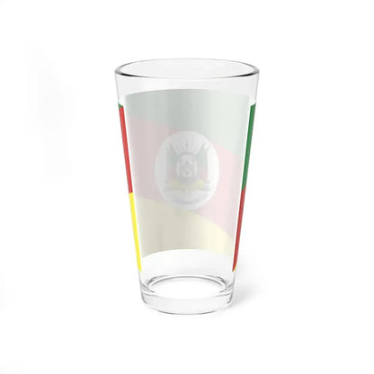 Flag of Rio Grande do Sul Brazil - Pint Glass 16oz - Go Mug Yourself