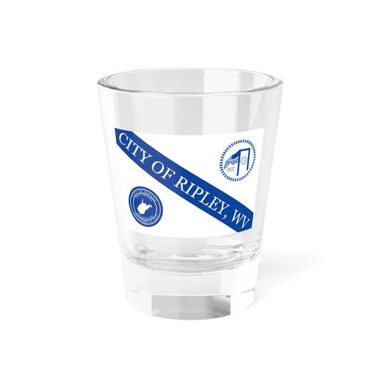 Flag of Ripley West Virginia Until 2013 (United States) Shot Glass 1.5oz 1.5oz - Go Mug Yourself