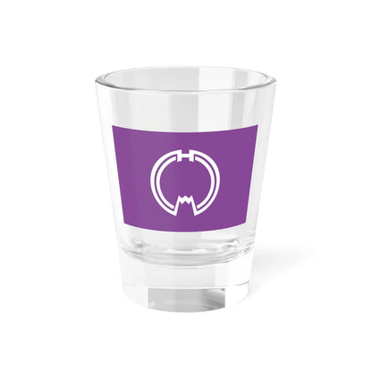 Flag of Rishirifuji Hokkaido (Japan) Shot Glass 1.5oz 1.5oz - Go Mug Yourself