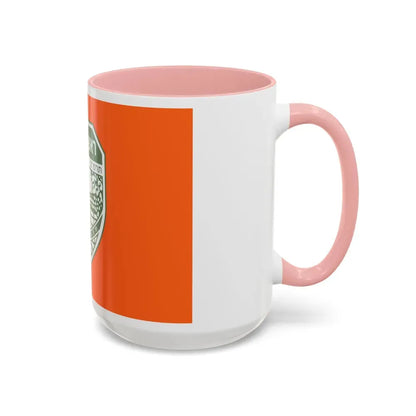 Flag of Rishon LeZion Israel - Accent Coffee Mug - Go Mug Yourself