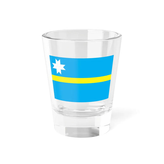 Flag of Risti Parish (Estonia) Shot Glass 1.5oz 1.5oz - Go Mug Yourself