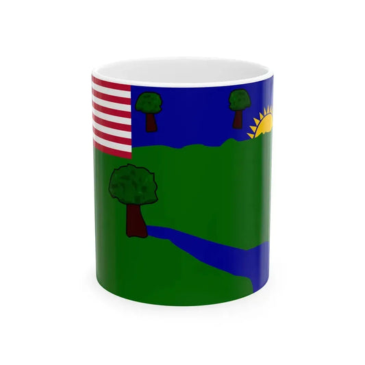 Flag of River Gee County (Liberia) White Coffee Mug 11oz - Go Mug Yourself