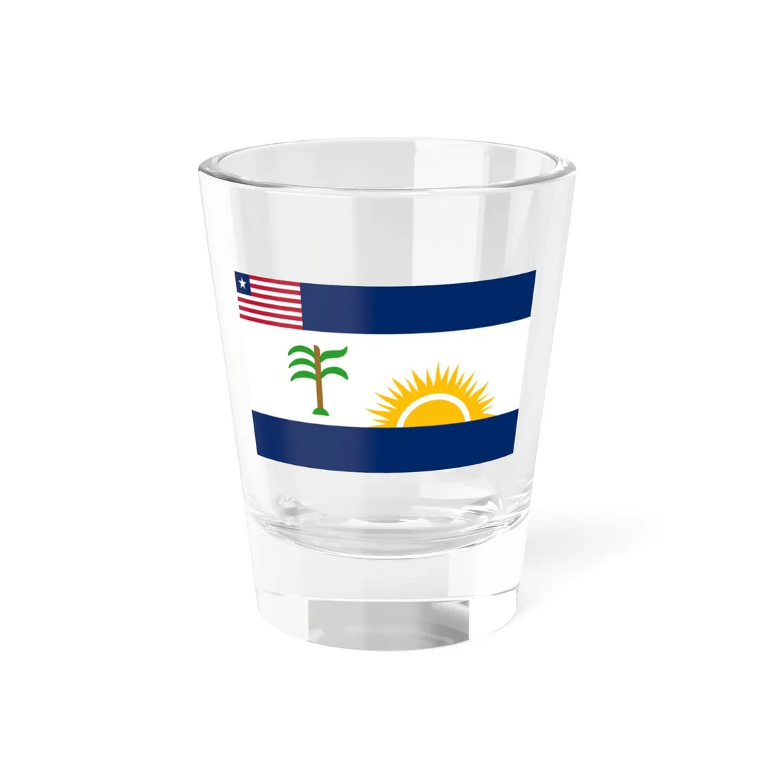 Flag of Rivercess County (Liberia) Shot Glass 1.5oz 1.5oz - Go Mug Yourself