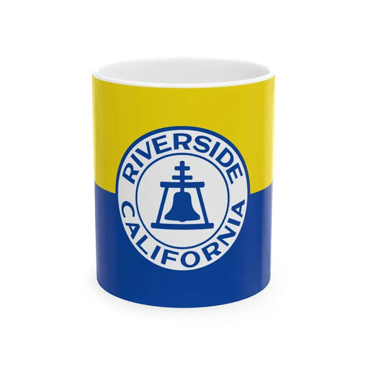 Flag of Riverside California 1967-2020 (United States) White Coffee Mug 11oz - Go Mug Yourself