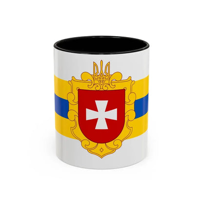 Flag of Rivne Oblast Ukraine - Accent Coffee Mug 11oz Black - Go Mug Yourself