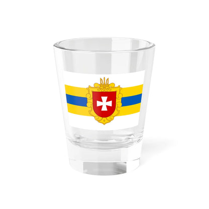 Flag of Rivne Oblast (Ukraine) Shot Glass 1.5oz 1.5oz - Go Mug Yourself