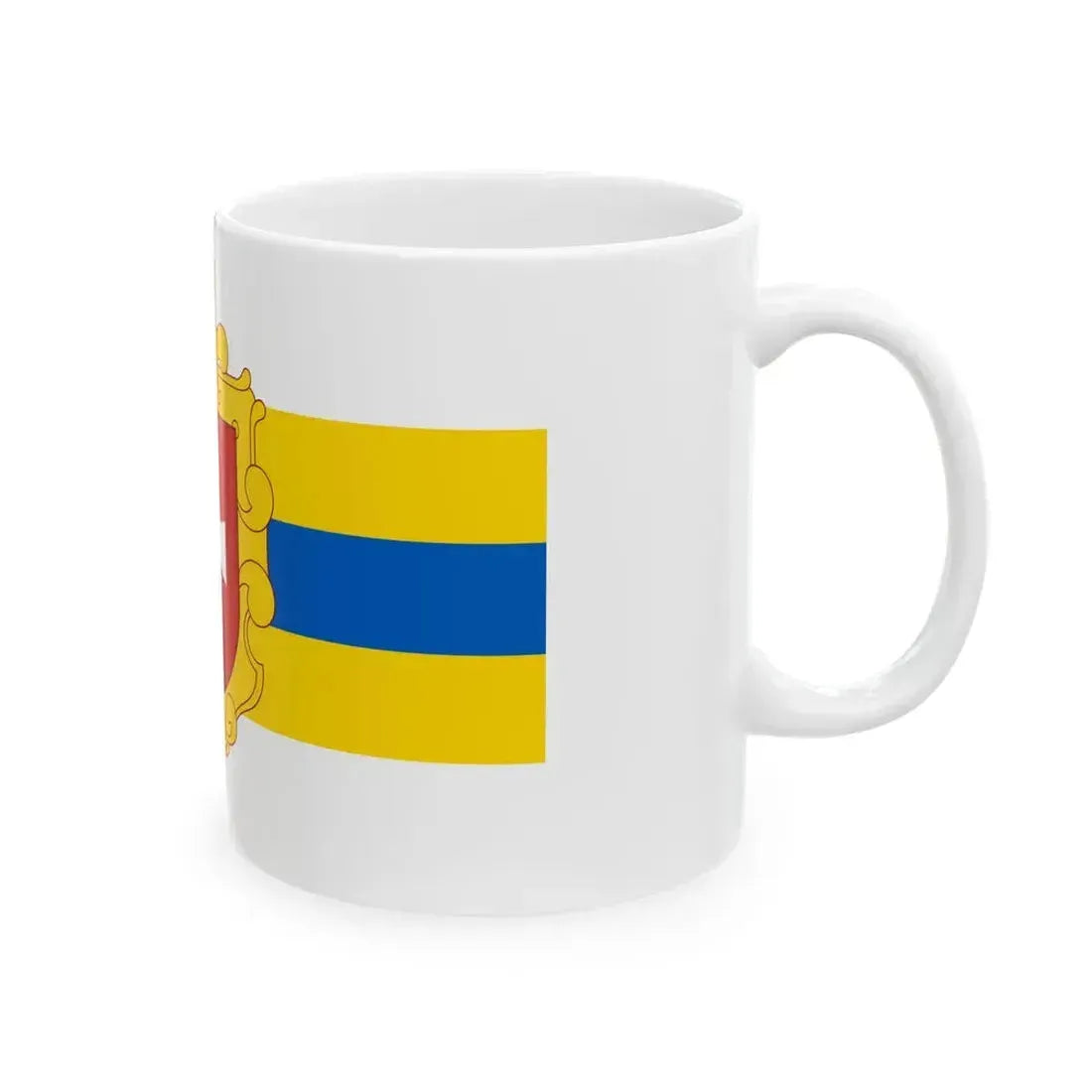 Flag of Rivne Oblast Ukraine - White Coffee Mug - Go Mug Yourself